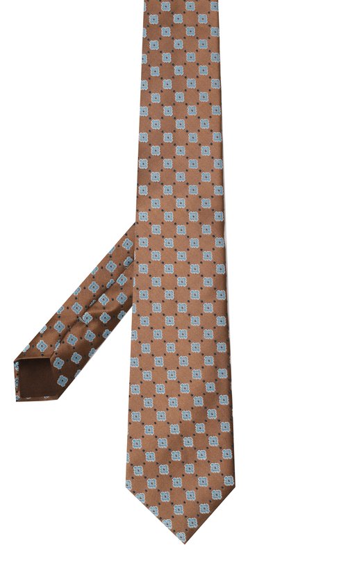 Шелковый галстук Canali 18/HJ04256 Коричневый  18/HJ04256 Фото 3