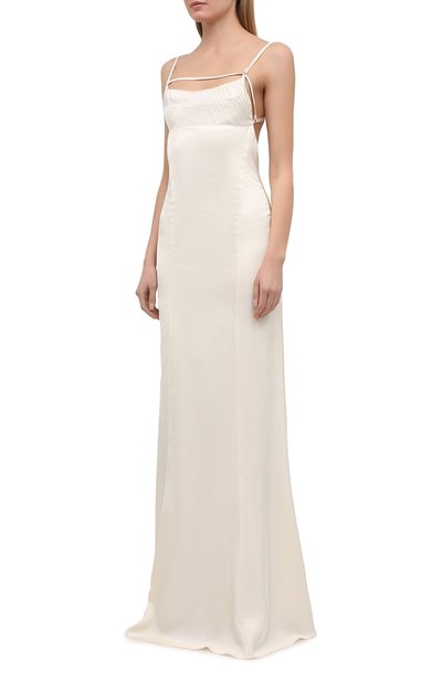 Платье из вискозы JACQUEMUS, арт. 211DR12/104120, фото 3