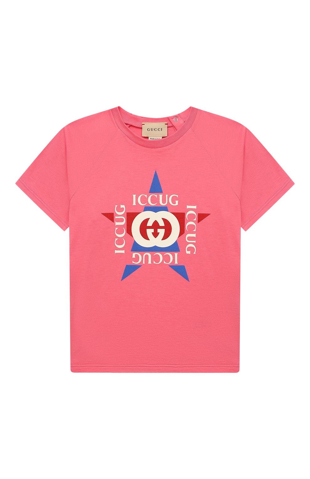 Хлопковая футболка GUCCI, арт. 600127/XJDZ7/9-12M, фото 1