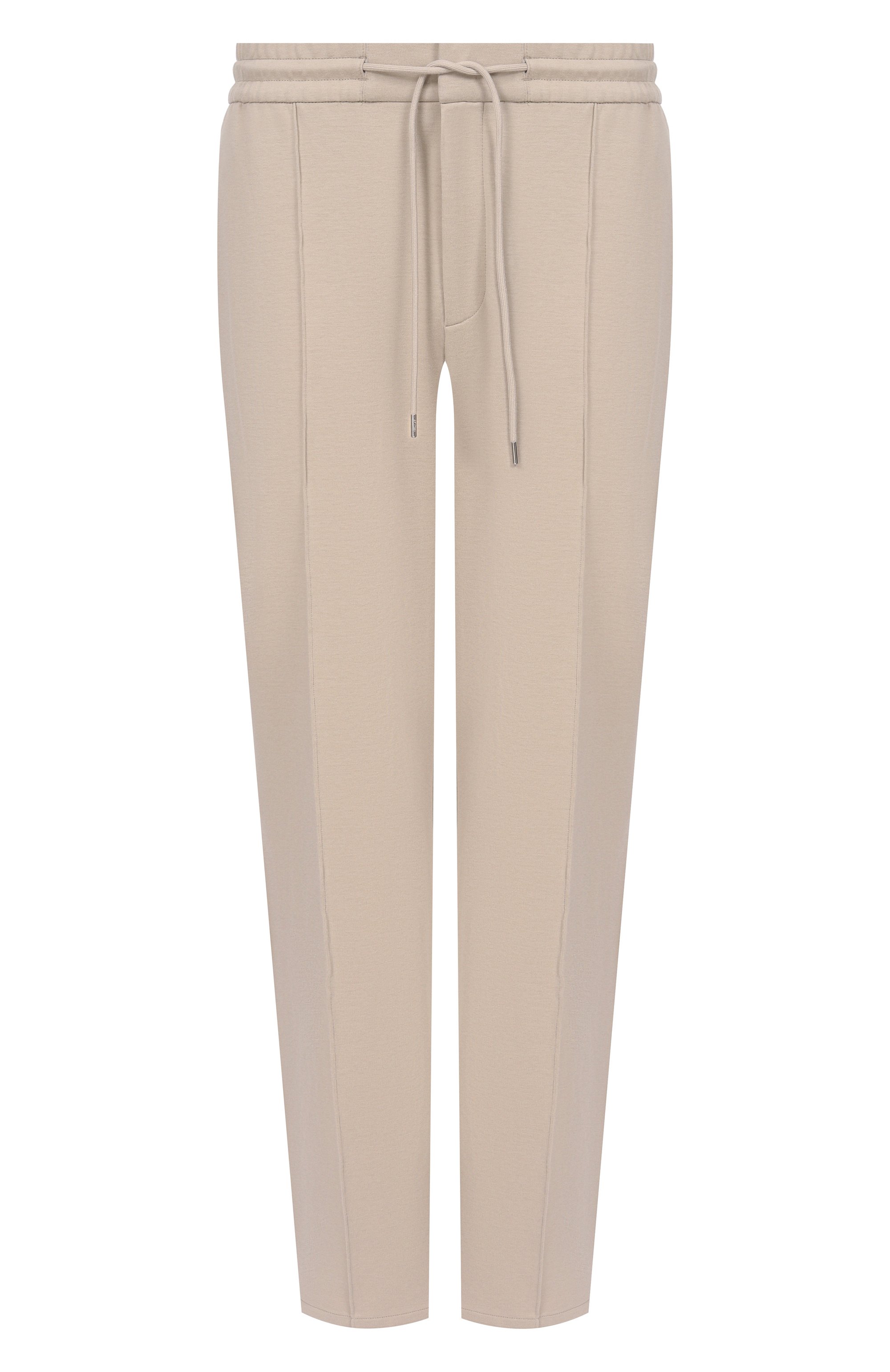 Хлопковые брюки 12 STOREEZ бежевого цвета по цене 18000 руб., арт. 136583, фото 1 Хлопковые брюки 12 STOREEZ, арт. 136583, фото 1