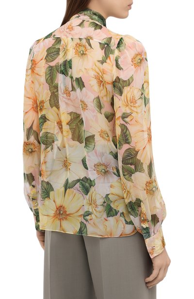 Шелковая блузка DOLCE & GABBANA, арт. F5L66T/IS1E5, фото 4