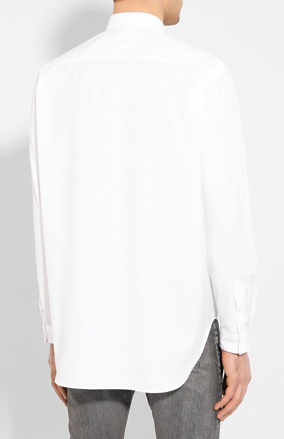 Хлопковая рубашка VETEMENTS белого цвета по цене 71950 руб., арт. SS20SH285 1006/W/WHITE, фото 8 Хлопковая рубашка VETEMENTS, арт. SS20SH285 1006/W/WHITE, фото 8