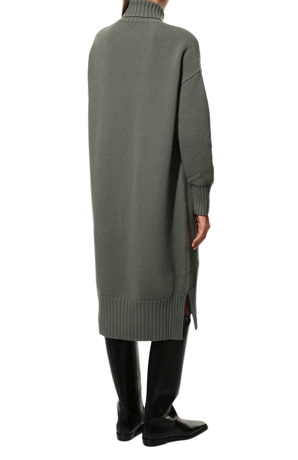 Платье из шерсти и кашемира MRZ зеленого цвета по цене 91950 руб., арт. FW22-0112, фото 4 Платье из шерсти и кашемира MRZ, арт. FW22-0112, фото 4
