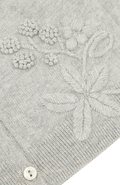 Кардиган из смеси хлопка и кашемира с цветочной отделкой TARTINE ET CHOCOLAT, арт. TK18021/1M-18M, фото 3