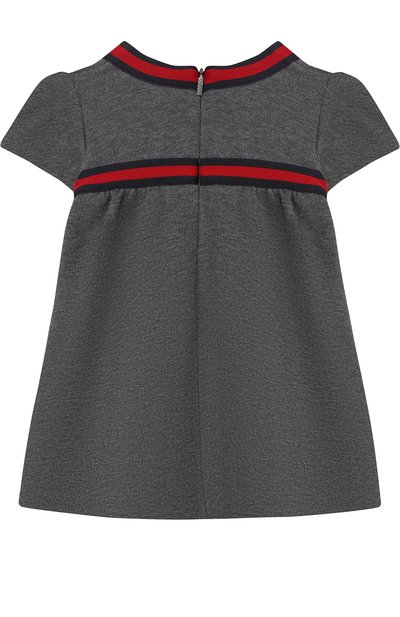 Хлопковое платье с контрастной отделкой и бантом GUCCI, арт. 478384/X9A79, фото 2