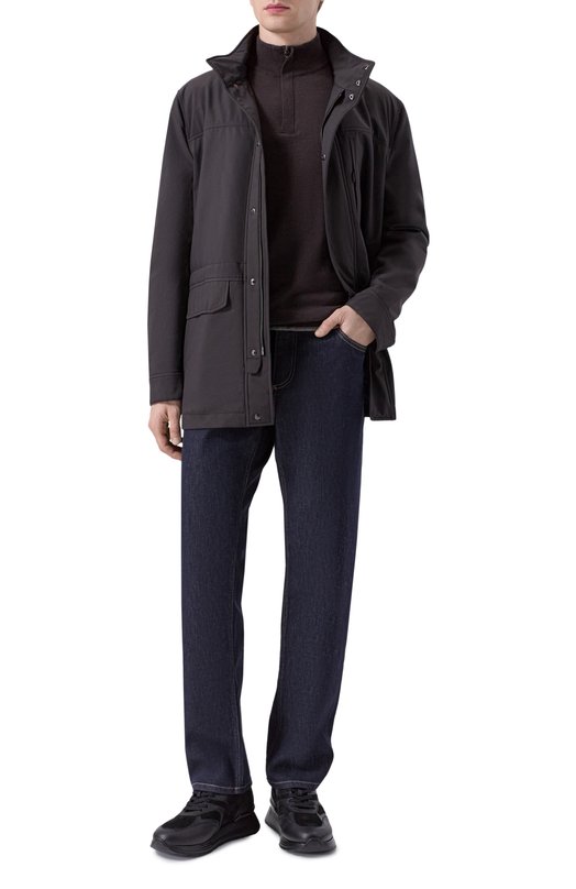 Кожаные кроссовки Stefano Ricci US26EG6534/MRSDPW Чёрный  US26EG6534/MRSDPW Фото 2