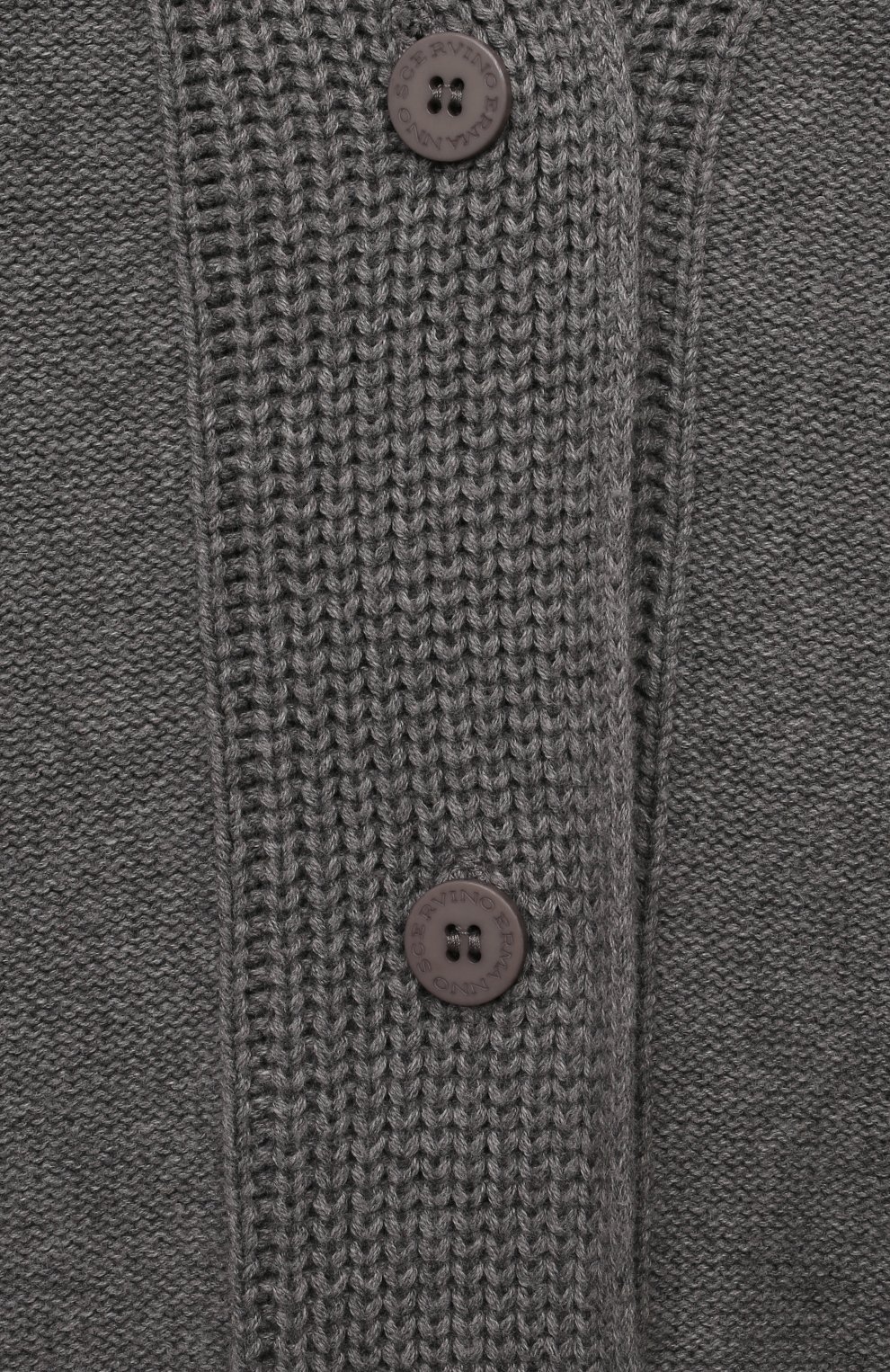 Хлопковый кардиган ERMANNO SCERVINO темно-серого цвета по цене 14200 руб., арт. SFMA019C/FL226, фото 3 Хлопковый кардиган ERMANNO SCERVINO, арт. SFMA019C/FL226, фото 3