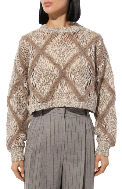 Шерстяной свитер BRUNELLO CUCINELLI, арт. MCER10200P, фото 3