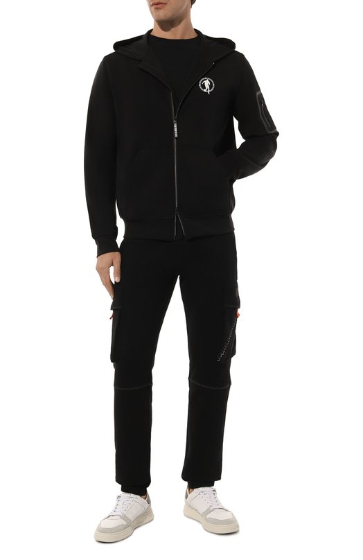 Хлопковая толстовка Dirk Bikkembergs PBMF0436 Чёрный  PBMF0436 Фото 2