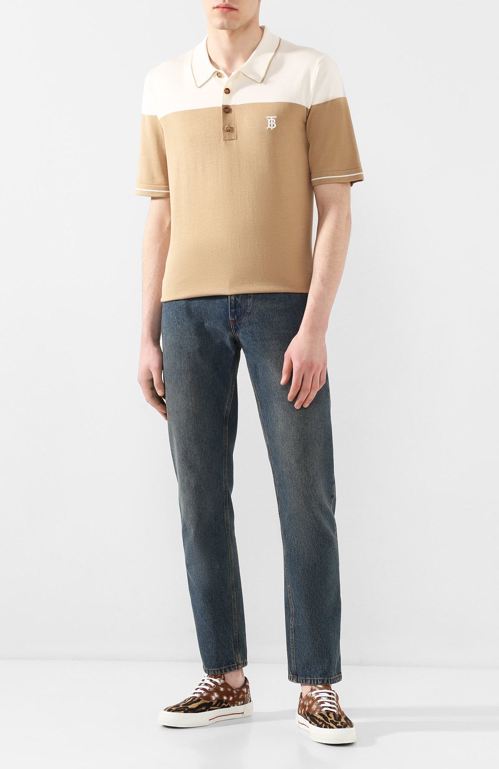 Поло из смеси шелка и кашемира BURBERRY, арт. 8025959, фото 2