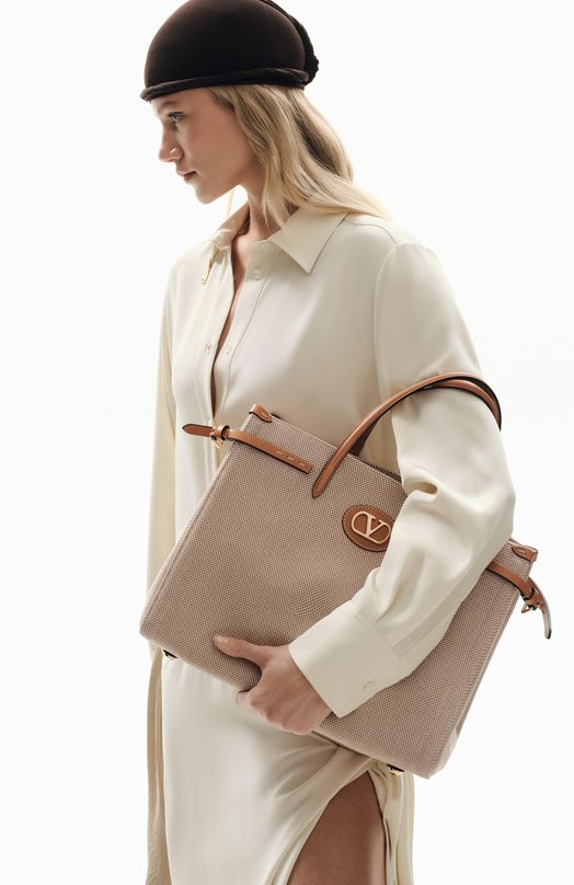 Сумка-тоут Antibes medium Valentino 7W0B0R19/EZT Бежевый  7W0B0R19/EZT Фото 8