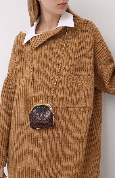 Сумка MARNI коричневого цвета по цене 51300 руб., арт. PFM00019Q5/P3578, фото 2 Сумка MARNI, арт. PFM00019Q5/P3578, фото 2