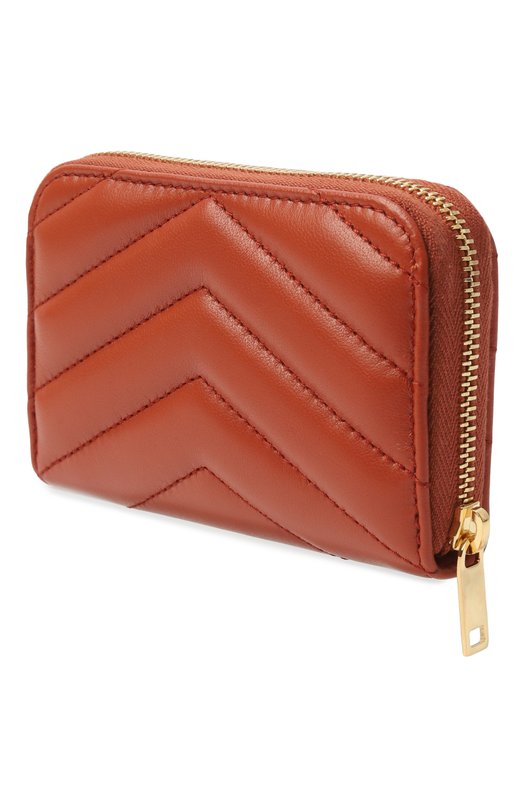 Кожаное портмоне Cassandre Saint Laurent 804479/AAA44 Оранжевый  804479/AAA44 Фото 2