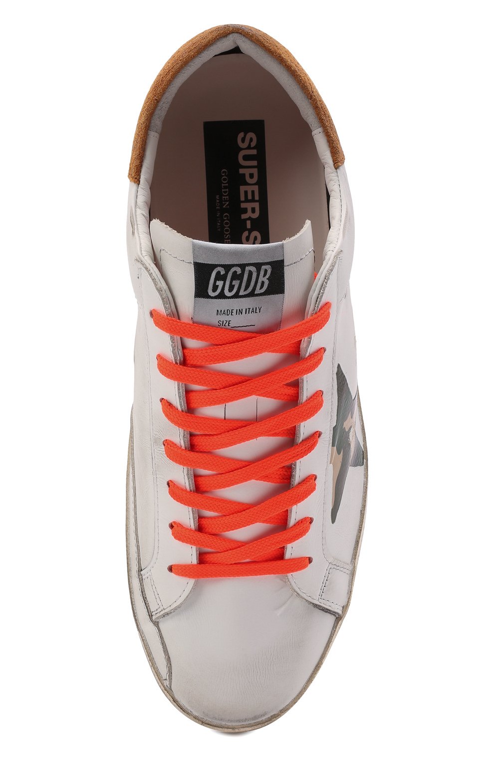 Кожаные кеды superstar GOLDEN GOOSE DELUXE BRAND, арт. GMF00270.F002550, фото 6