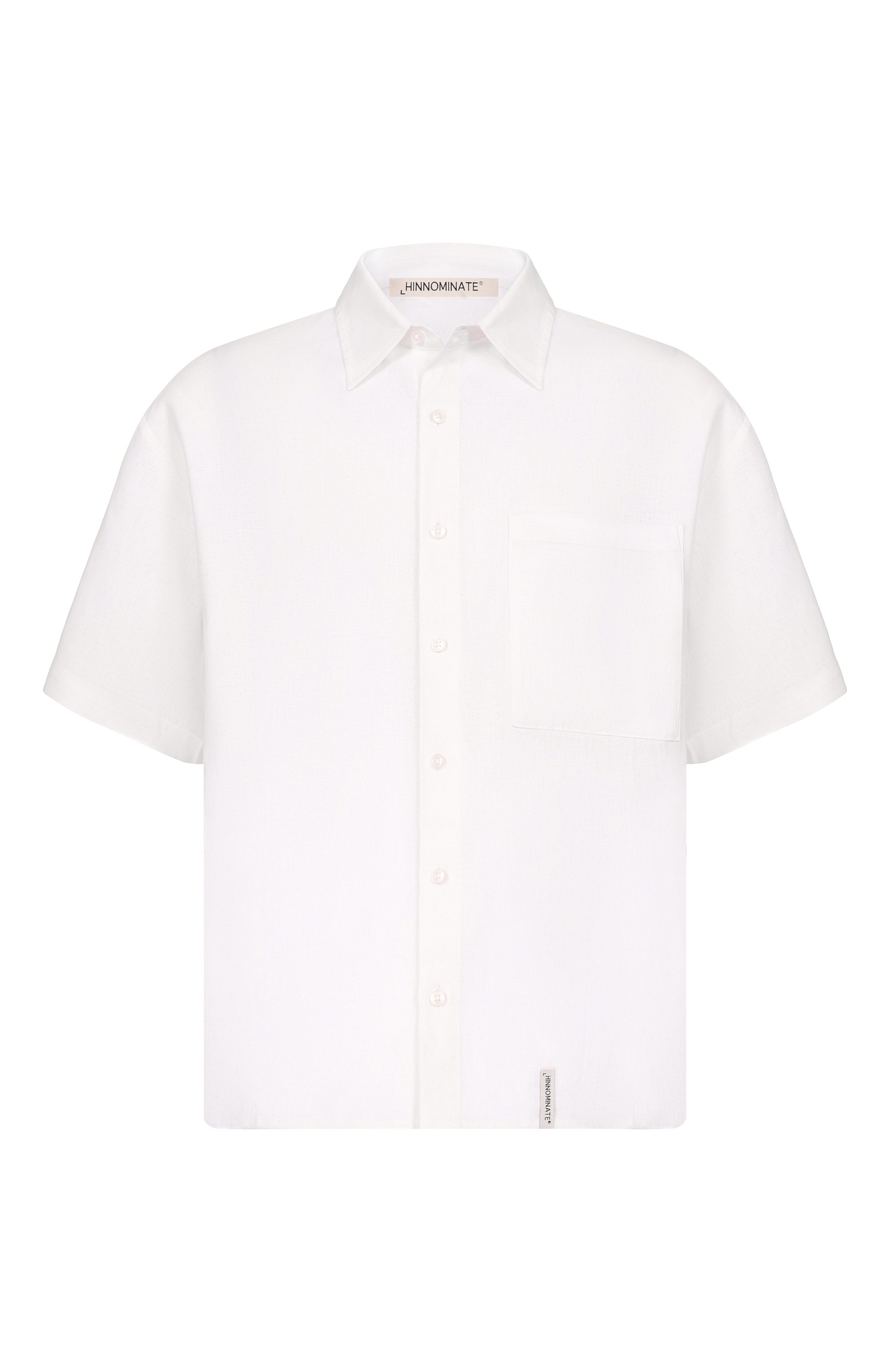Рубашка изо льна и вискозы HINNOMINATE, арт. HMABM01556, фото 1