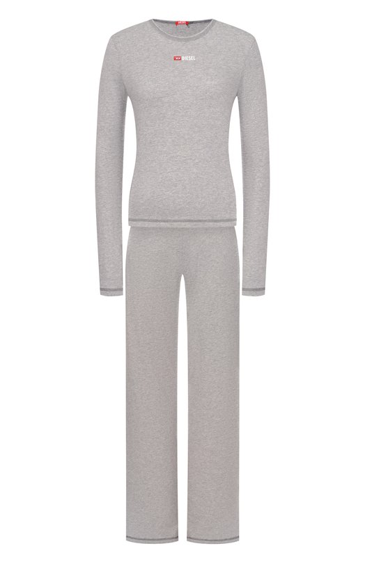 Хлопковая пижама Diesel A19191/0PJBB Серый A19191/0PJBB