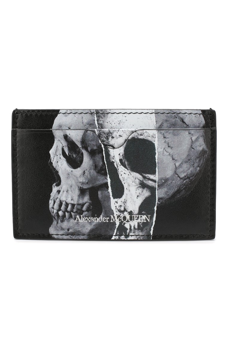 Мужской кожаный футляр для кредитных карт ALEXANDER MCQUEEN черного цвета, арт. 550820/1IG1N | Фото 1 (Статус проверки: Проверена категория; Материал: Натуральная кожа; Нос: Не проставлено)