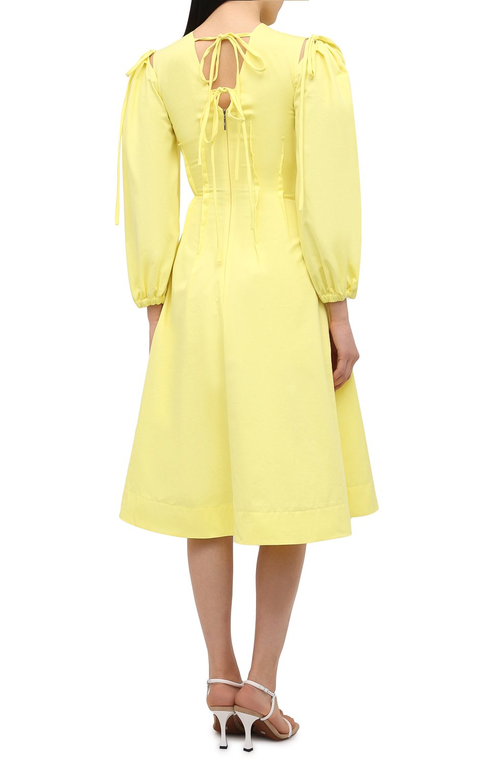 Хлопковое платье MSGM, арт. 3041MDA25 217109, фото 4