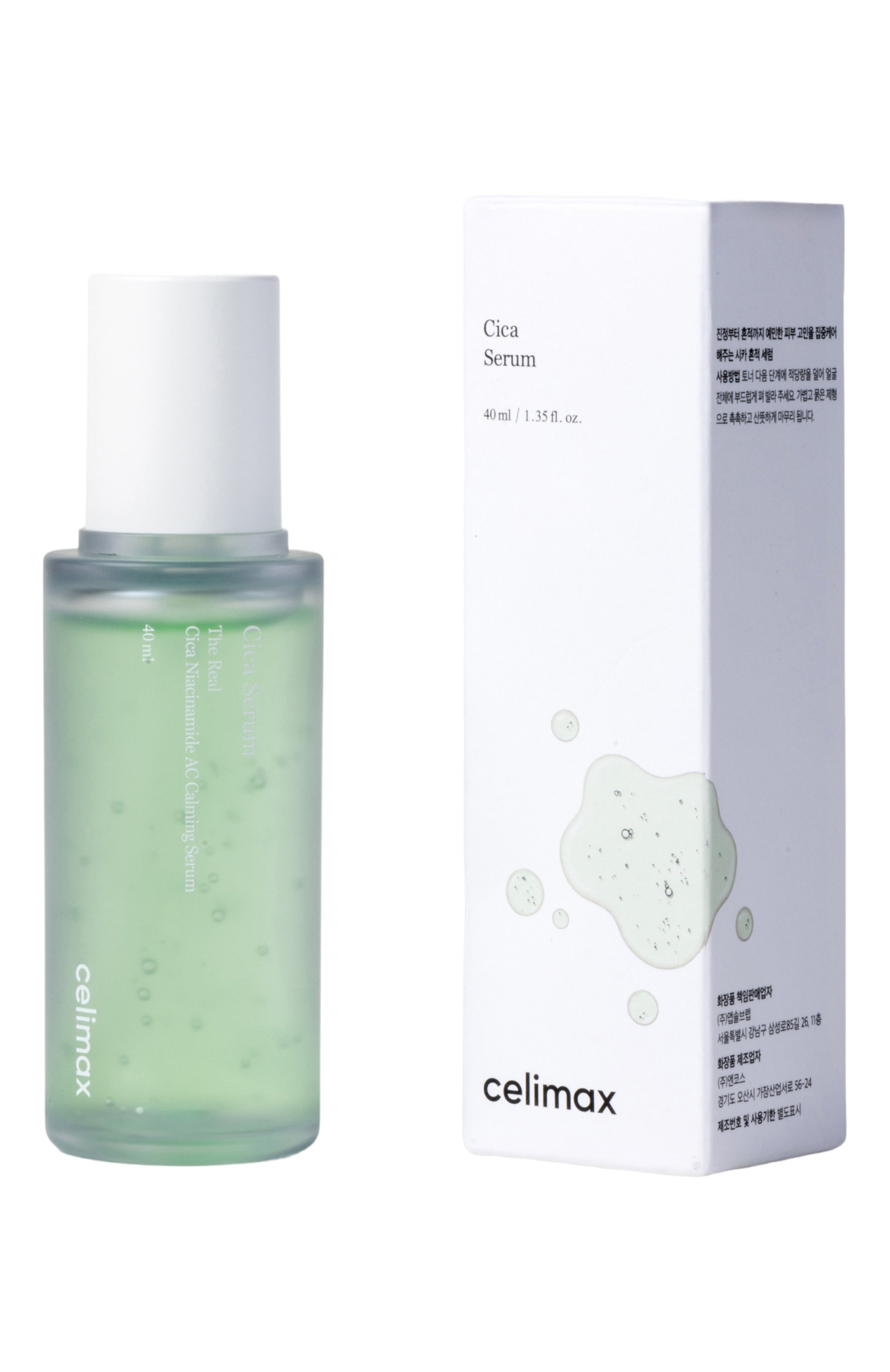 Сыворотка the real cica niacinamide ac calming serum (40ml) CELIMAX бесцветного цвета по цене 2850 руб., арт. 8809743544626, фото 3 Сыворотка the real cica niacinamide ac calming serum (40ml) CELIMAX, арт. 8809743544626, фото 3