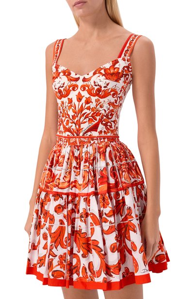Шелковый топ-бюстье DOLCE & GABBANA, арт. F7BB1T/GDDRJ, фото 3
