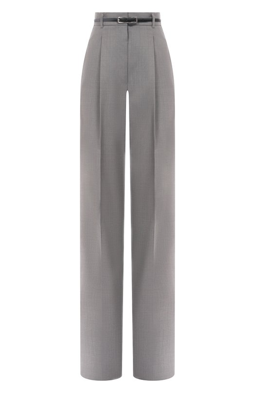 Шерстяные брюки Max Mara Studio ANF0RA Серый ANF0RA