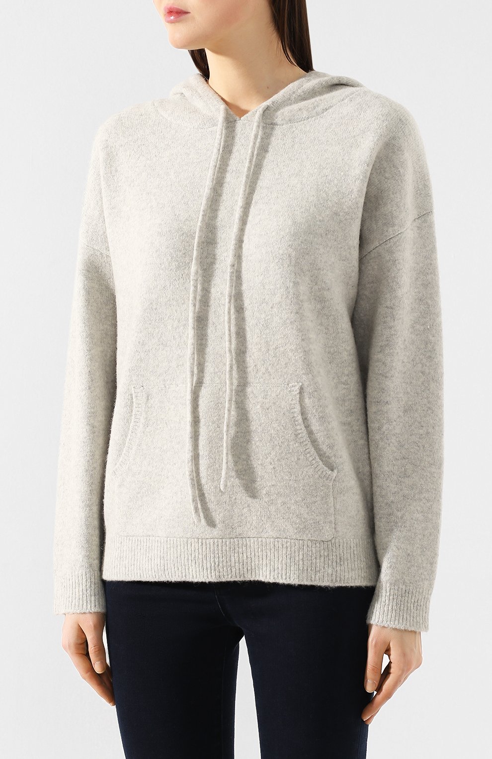 Шерстяное худи NOT SHY серого цвета по цене 39950 руб., арт. 3506501, фото 3 Шерстяное худи NOT SHY, арт. 3506501, фото 3