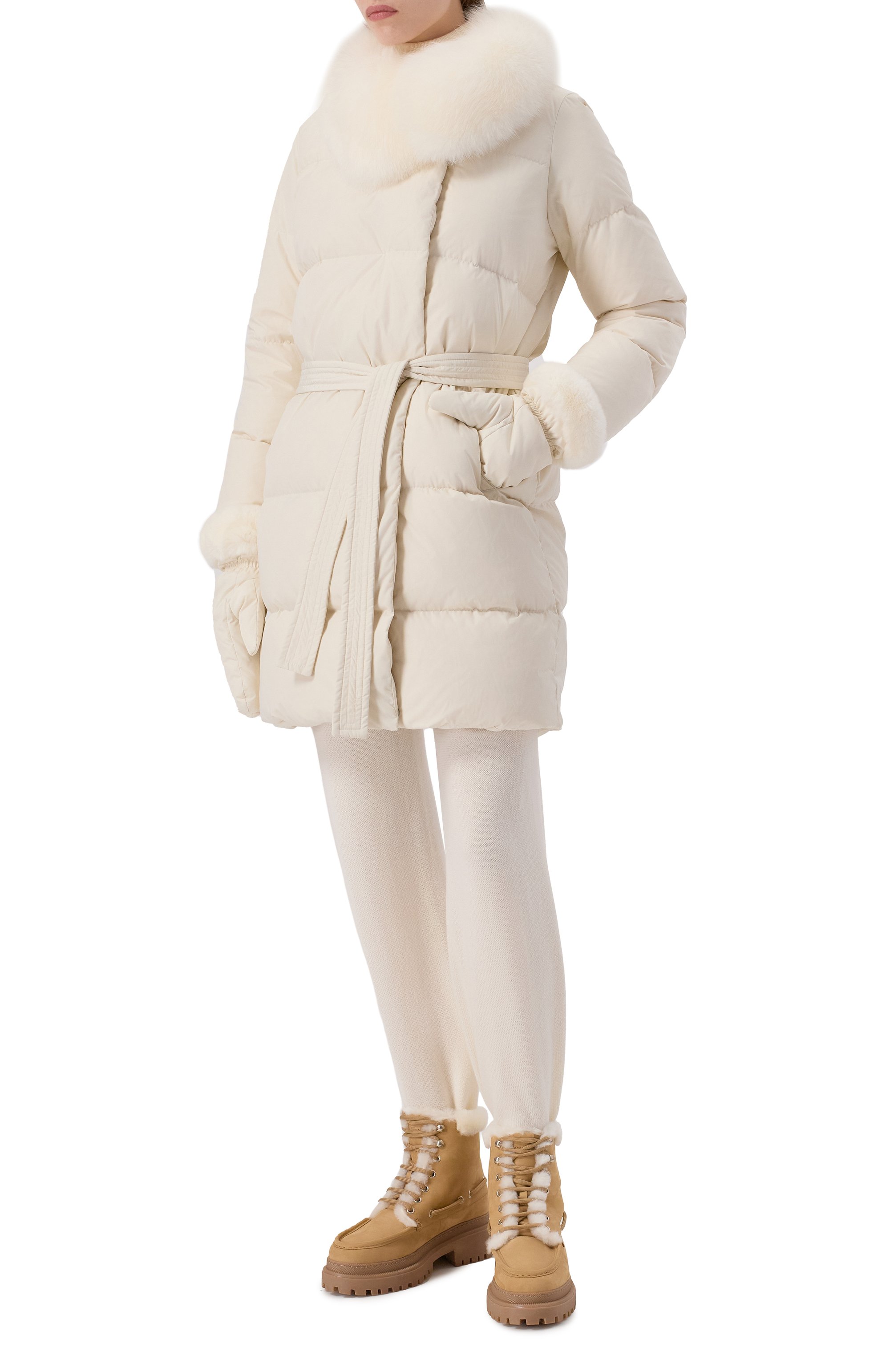 Пуховик с отделкой из песца YVES SALOMON, арт. M05690/D0TM, фото 2