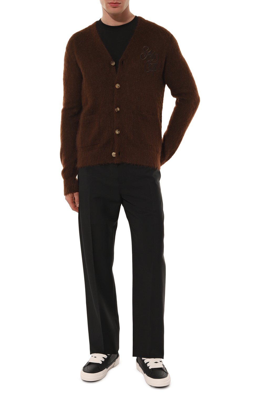 Кожаные кеды sunset skate AMIRI, арт. AMF0SR1072, фото 2