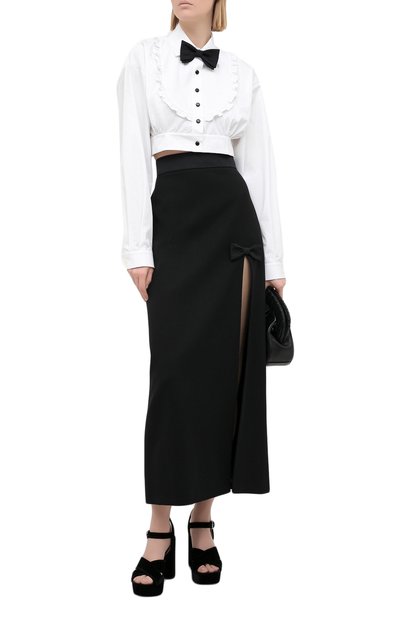 Хлопковая блузка MIU MIU, арт. MK1509-1YDM-F0009, фото 2