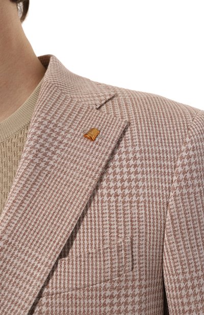 Хлопковый пиджак SARTORIA LATORRE бежевого цвета по цене 74450 руб., арт. JEF74 JD133, фото 5 Хлопковый пиджак SARTORIA LATORRE, арт. JEF74 JD133, фото 5