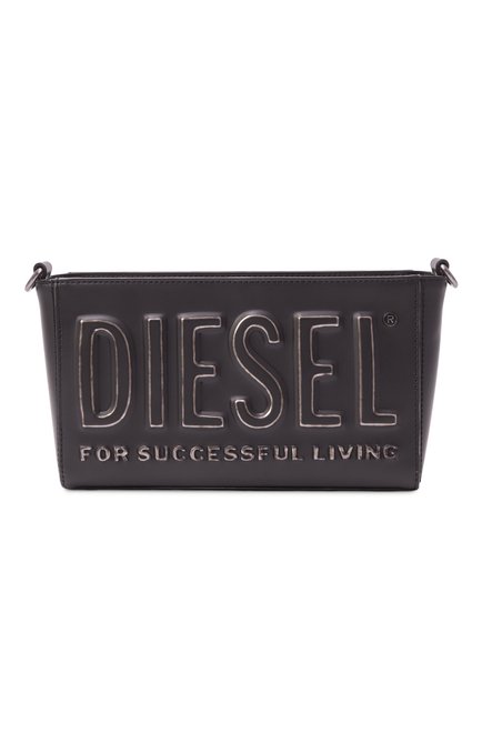 Мужская сумка dsl 3d camera bag x DIESEL черного цвета, арт. X10235/P8078 | Фото 1 (Драгоценные камни: Проставлено; Материал: Экокожа; Ремень/цепочка: На ремешке; Материал сплава: Проставлено; Размер: medium)