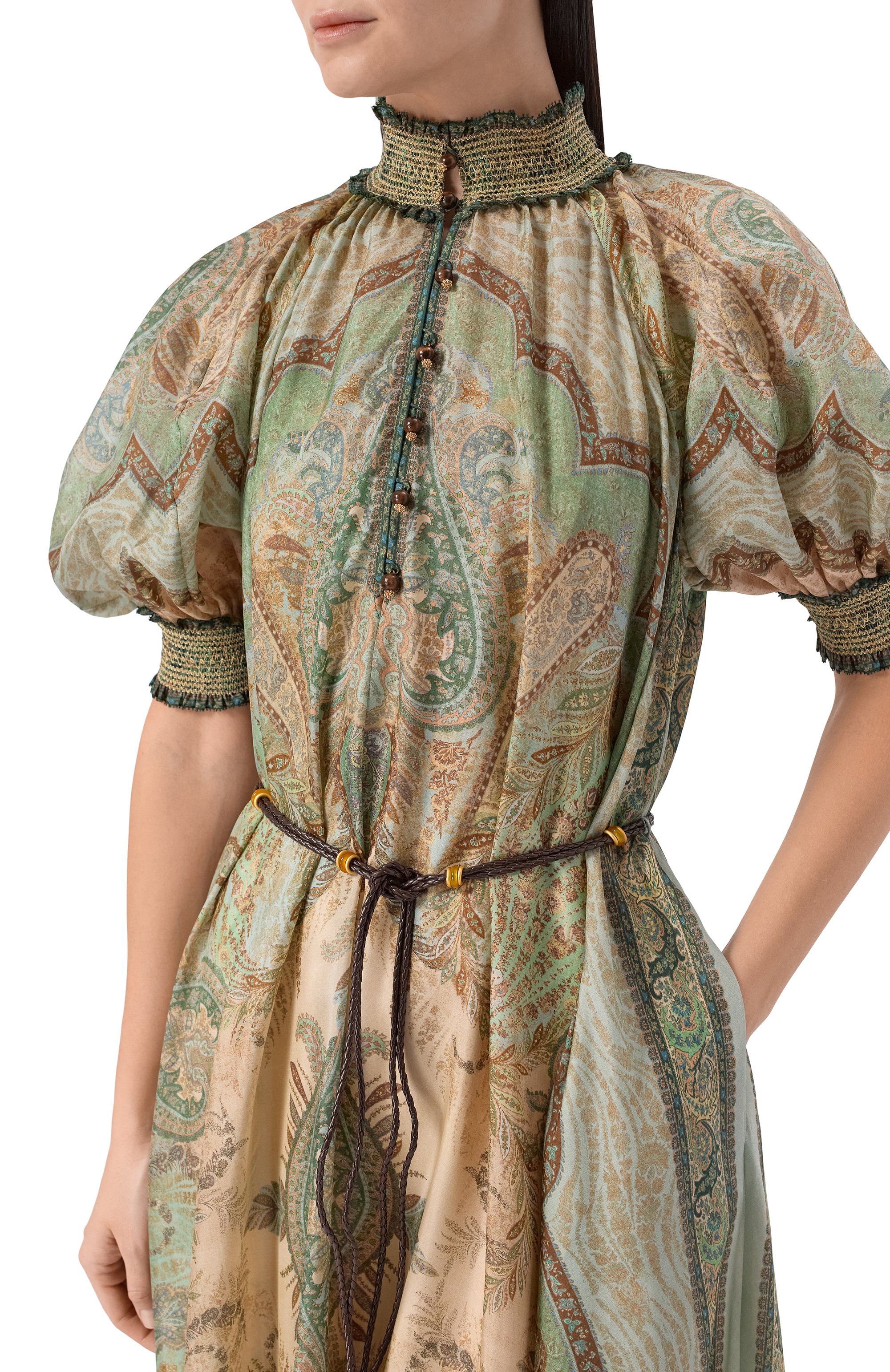 Шелковое платье ZIMMERMANN, арт. 5581DRS262, фото 4