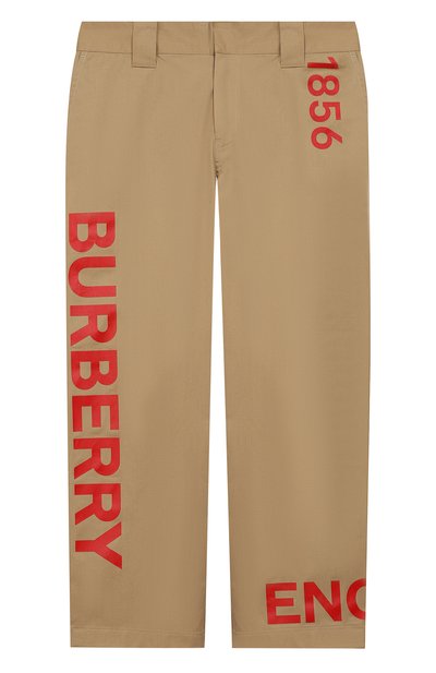 Хлопковые брюки BURBERRY, арт. 8016726, фото 1