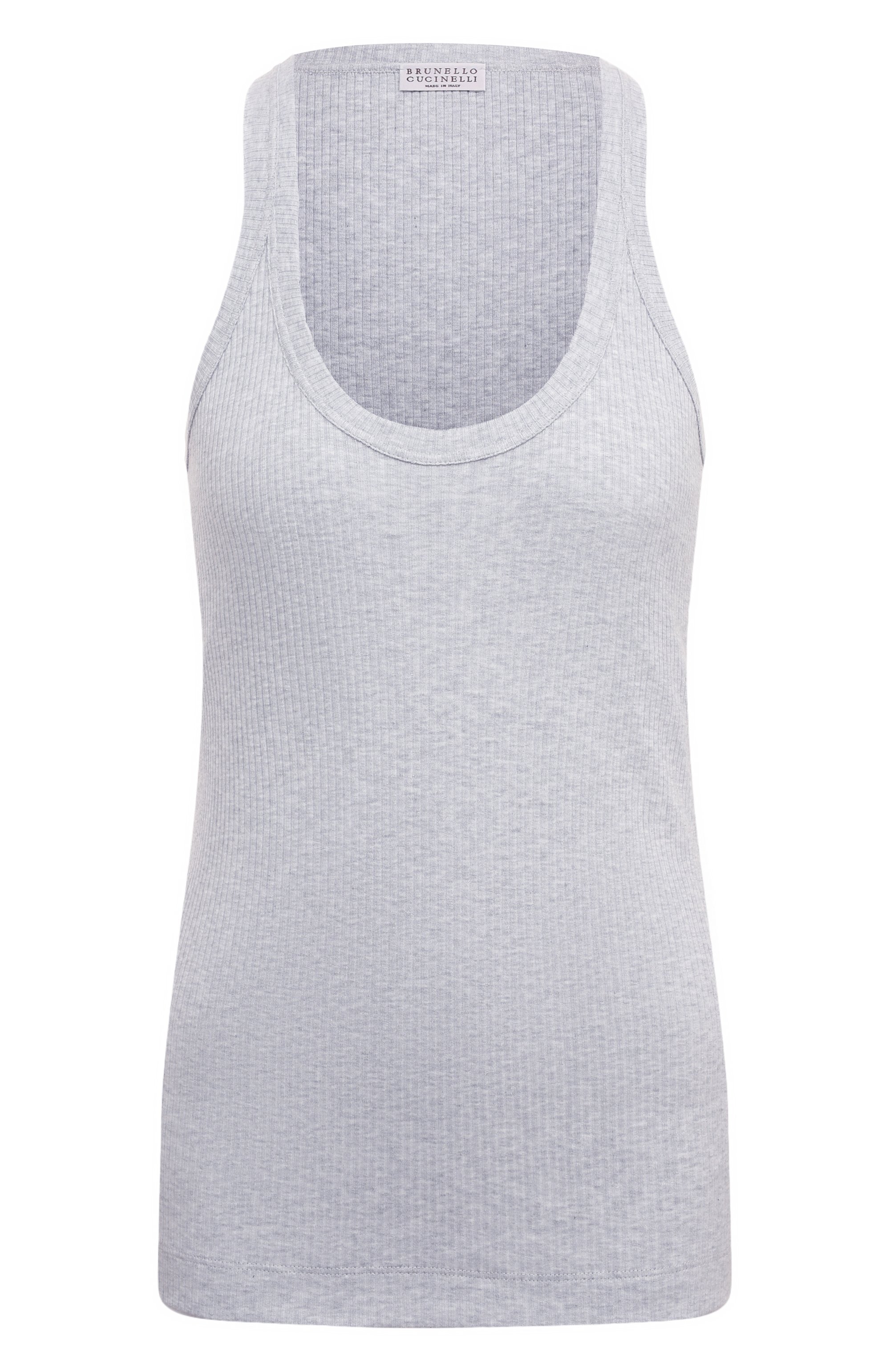 Хлопковая майка BRUNELLO CUCINELLI, арт. MH990BM110, фото 1