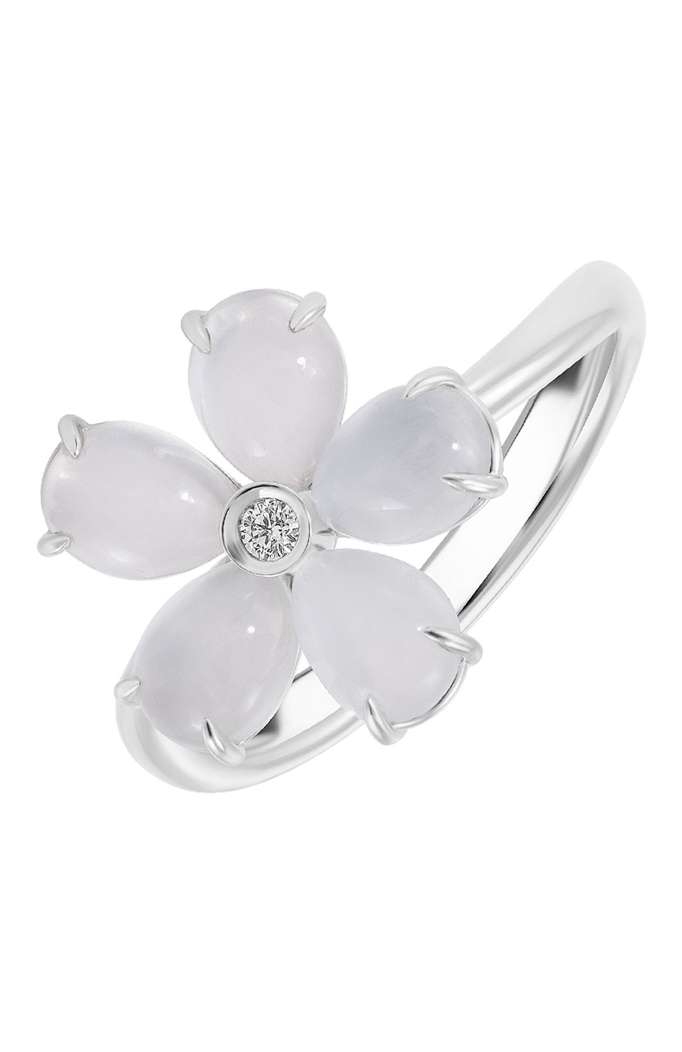 Кольцо MERCURY бесцветного цвета по цене 468000 руб., арт. MR18723/WG/FLMST_L, фото 1 Кольцо MERCURY, арт. MR18723/WG/FLMST_L, фото 1