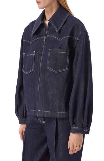 Джинсовая куртка MVST синего цвета по цене 206500 руб., арт. M25.1MW.B001-59/LEXUS, фото 3 Джинсовая куртка MVST, арт. M25.1MW.B001-59/LEXUS, фото 3