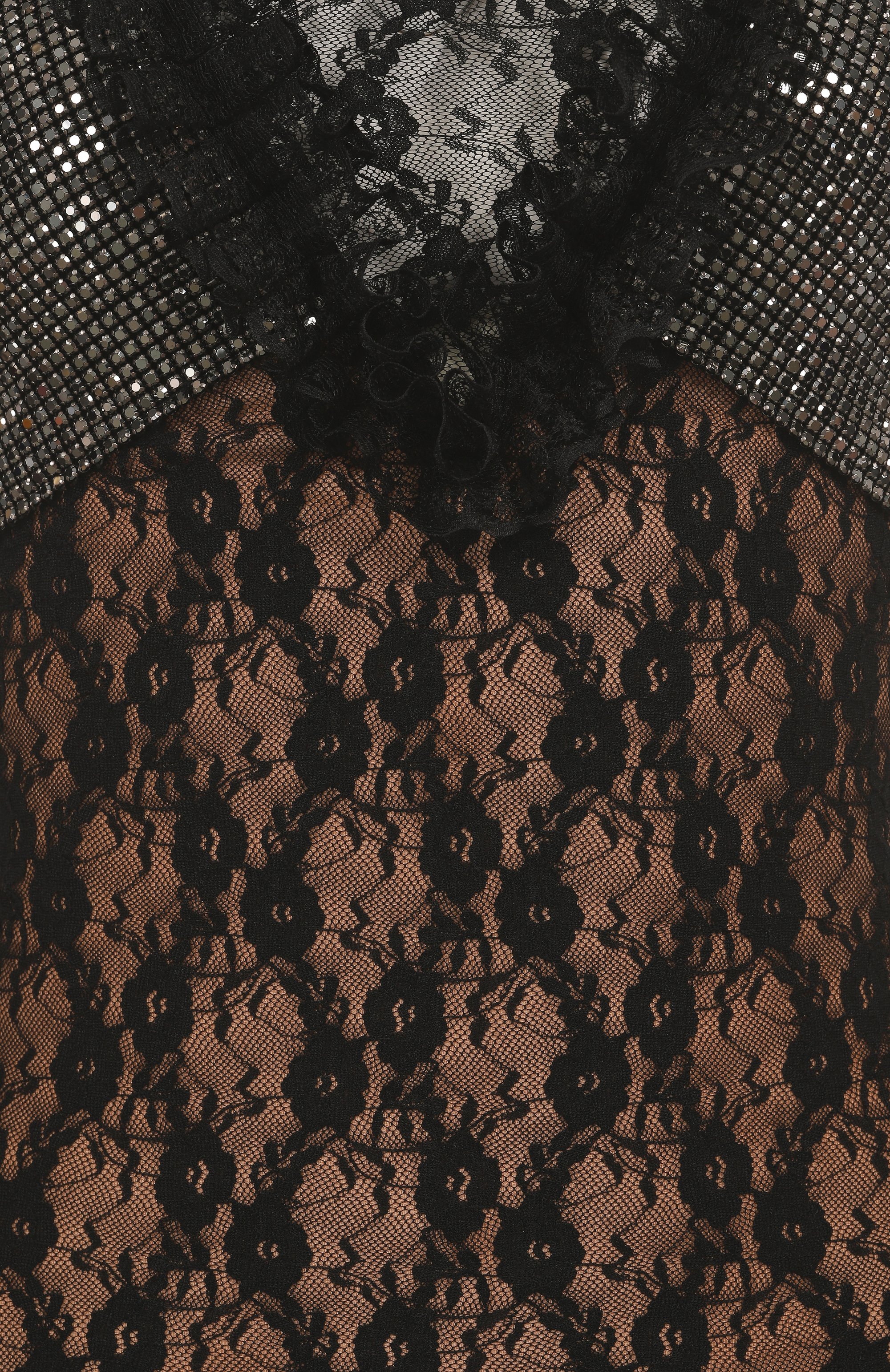 Платье с отделкой стразами SELF-PORTRAIT, арт. SS25CK023SB, фото 6