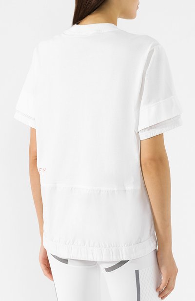 Хлопковая футболка ADIDAS BY STELLA MCCARTNEY, арт. DT9315, фото 4