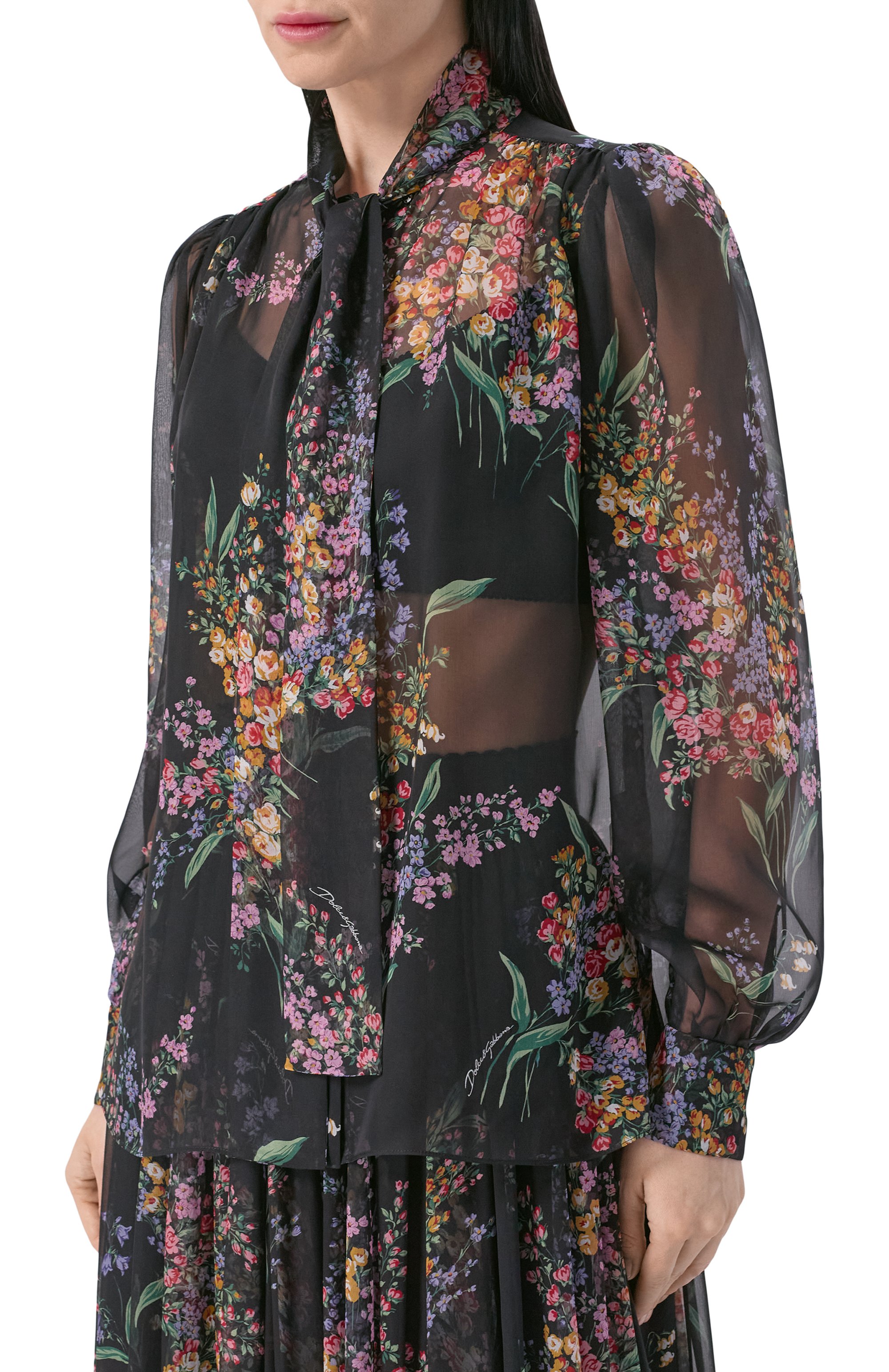 Шелковая блузка DOLCE & GABBANA, арт. F5J57T/IS100, фото 3