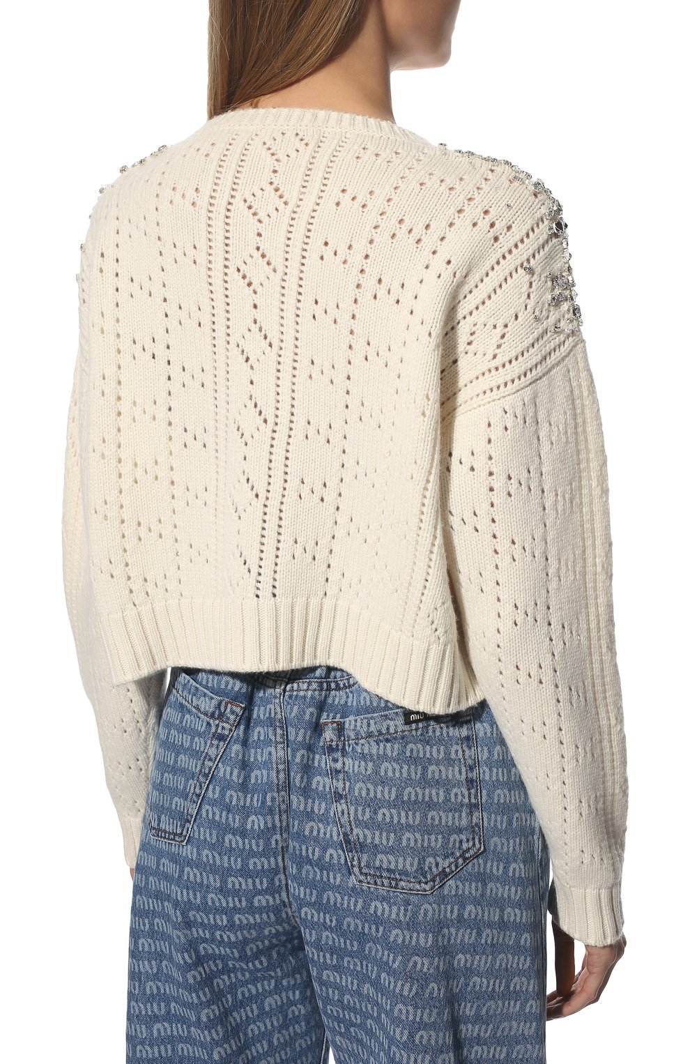 Кашемировый свитер MIU MIU, арт. MML579-10XK-F0009, фото 4