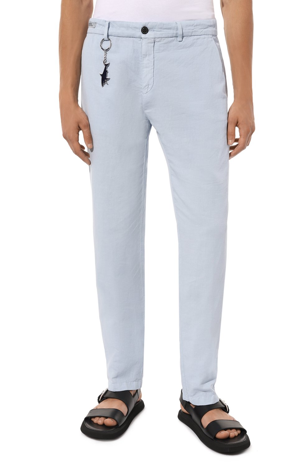 Брюки из хлопка и льна PAUL&SHARK, арт. 23414033, фото 3