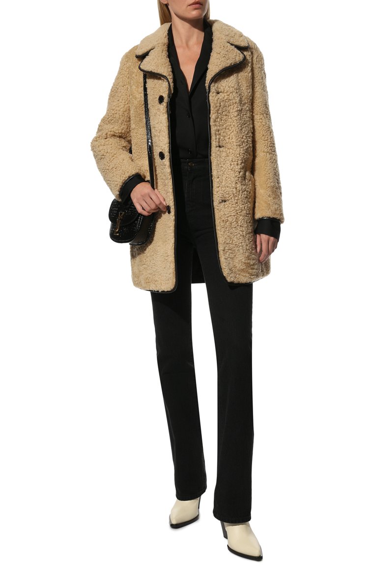 Шуба из овчины SAINT LAURENT, арт. 664277/Y7YE2, фото 1