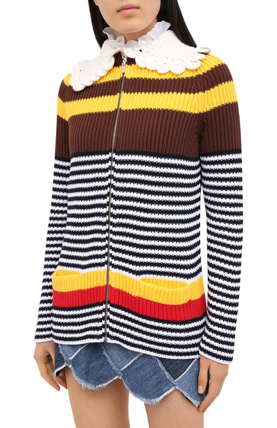 Хлопковый кардиган MIU MIU, арт. MMF284-1XCD-F0005, фото 4