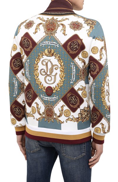 Хлопковый бомбер DOLCE & GABBANA, арт. I9495M/HI7FE, фото 4