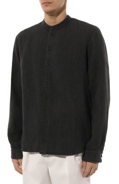 Льняная рубашка HANNES ROETHER, арт. TU29BS.6043, фото 3