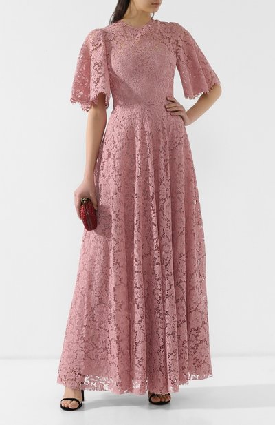 Кружевное платье-макси VALENTINO, арт. RB3VD7611EC, фото 2