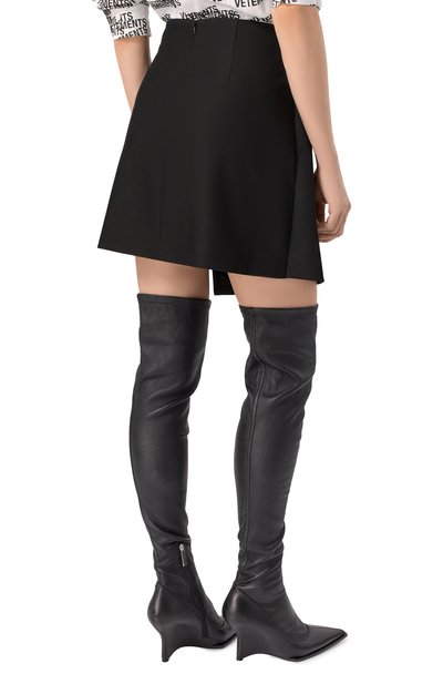 Юбка HUGO черного цвета по цене 23950 руб., арт. 50530975, фото 4 Юбка HUGO, арт. 50530975, фото 4