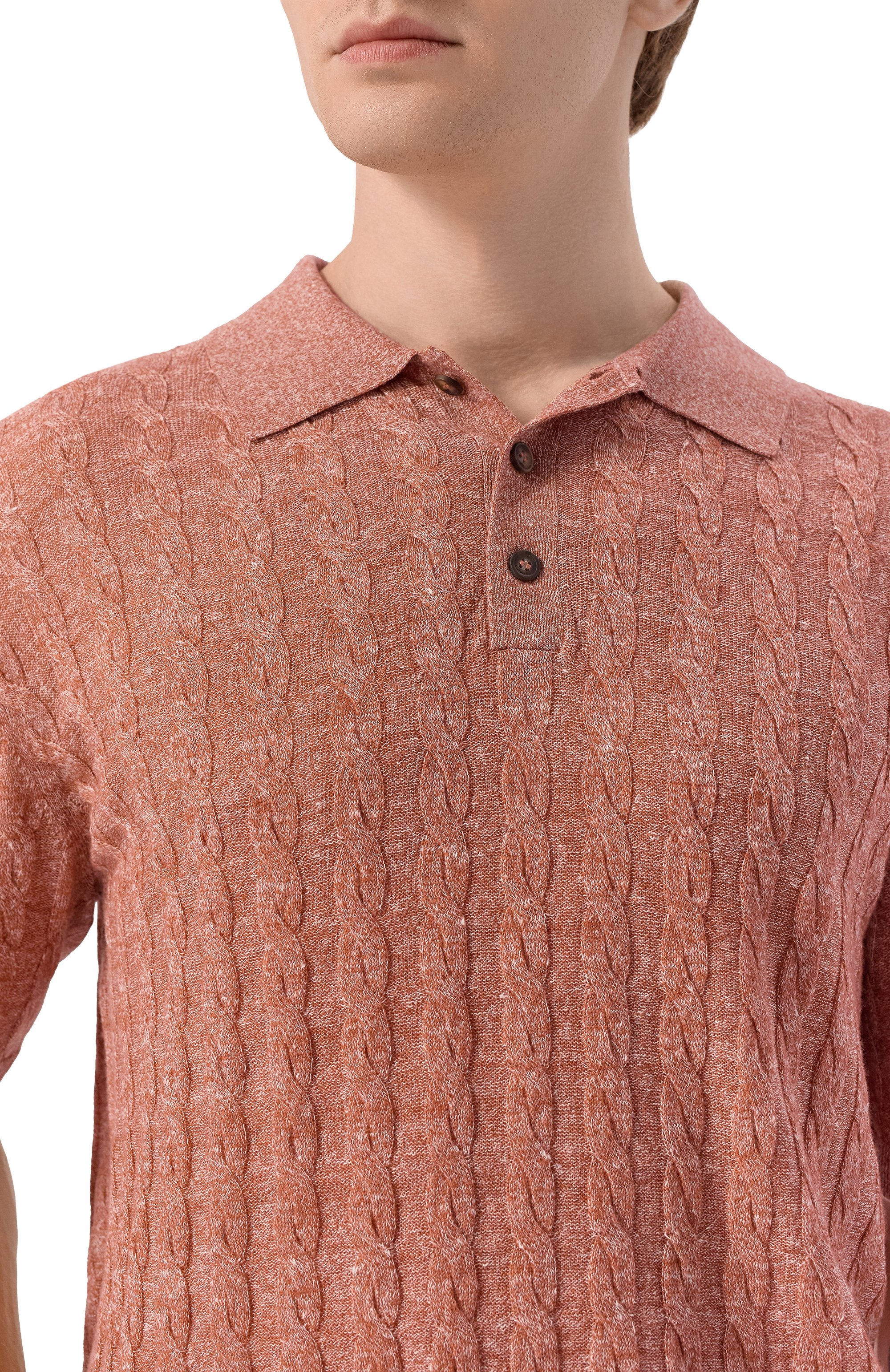 Поло из шерсти и льна 12 STOREEZ, арт. 137217, фото 5