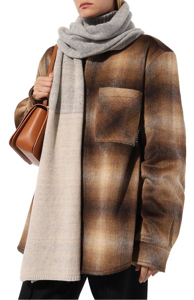 Шарф из шерсти и кашемира INVERNI бежевого цвета по цене 43500 руб., арт. 5688SM, фото 2 Шарф из шерсти и кашемира INVERNI, арт. 5688SM, фото 2