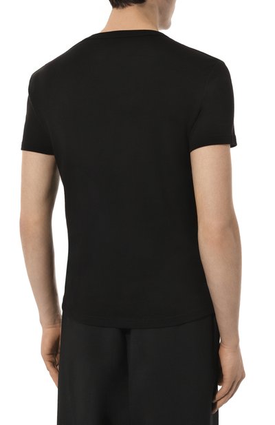 Хлопковая футболка KITON, арт. UNWM008K0747D, фото 4